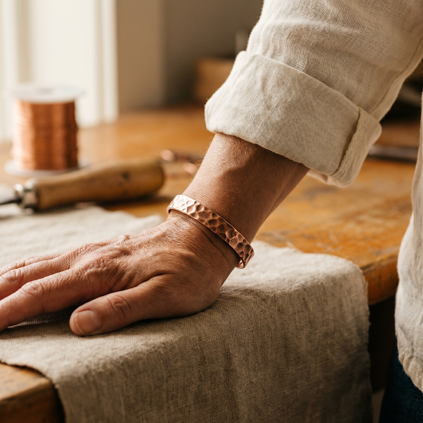 FURROW CUFF BRACELET | COPPER
