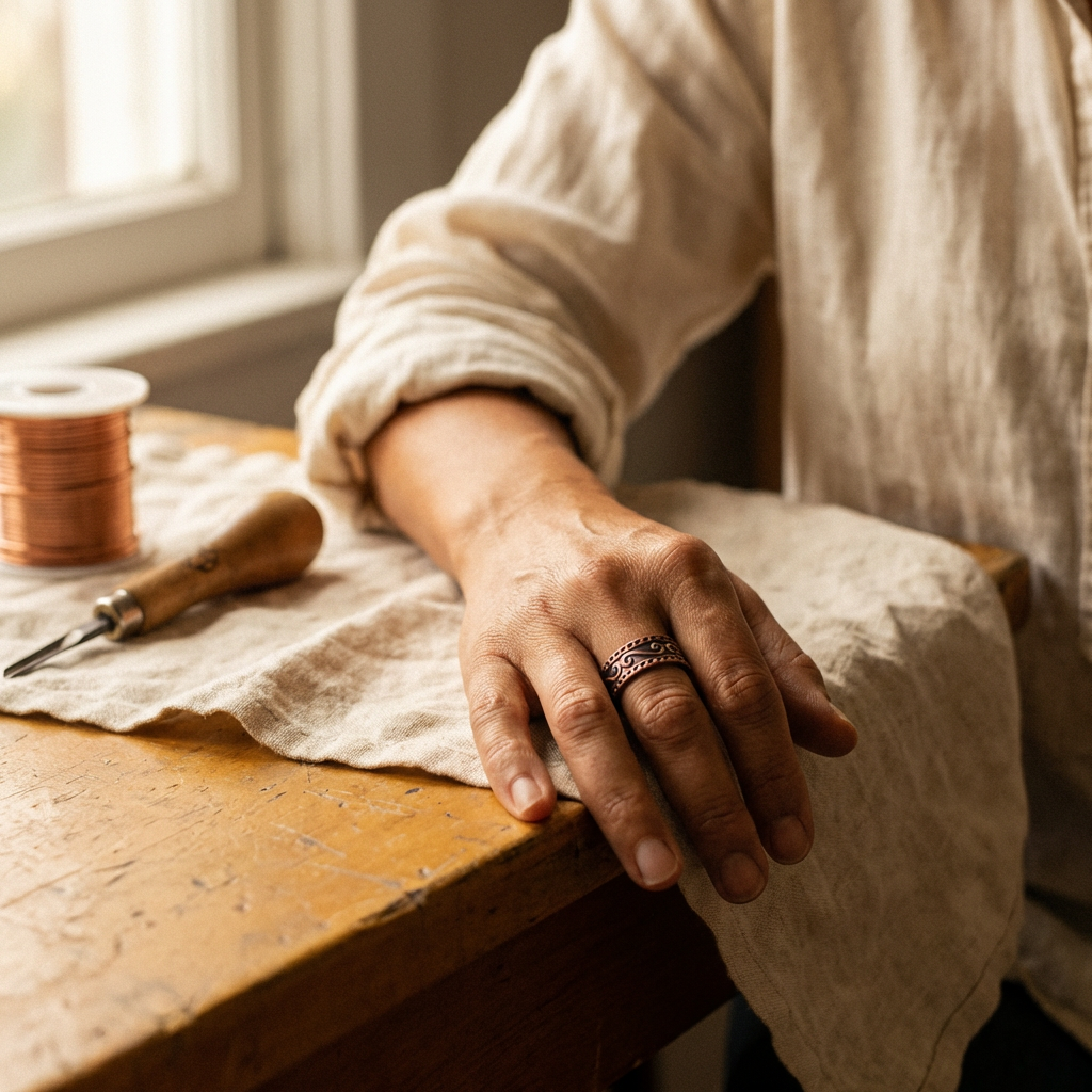 FERN COPPER RING | COPPER