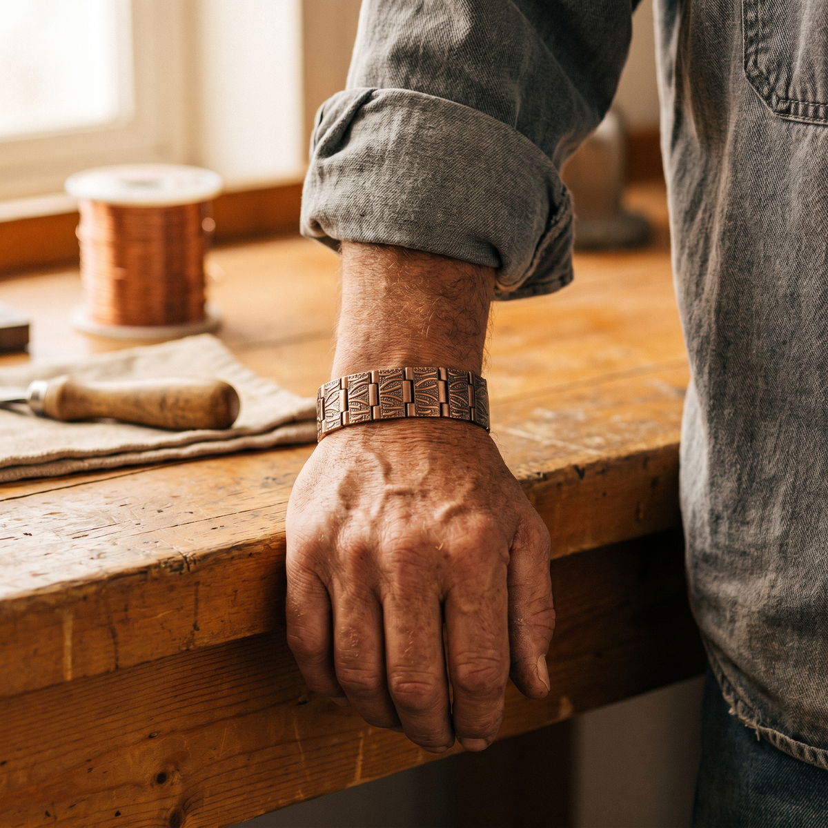 GRIT MEN'S BRACELET | COPPER