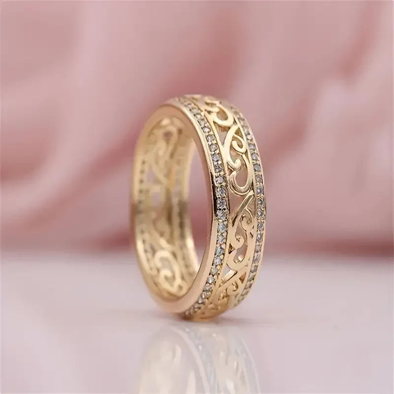 SHINY HOLLOW RING | GOLD