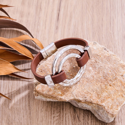 VINTAGE BOHO DOUBLE CIRCLE BRACELET | GOLD