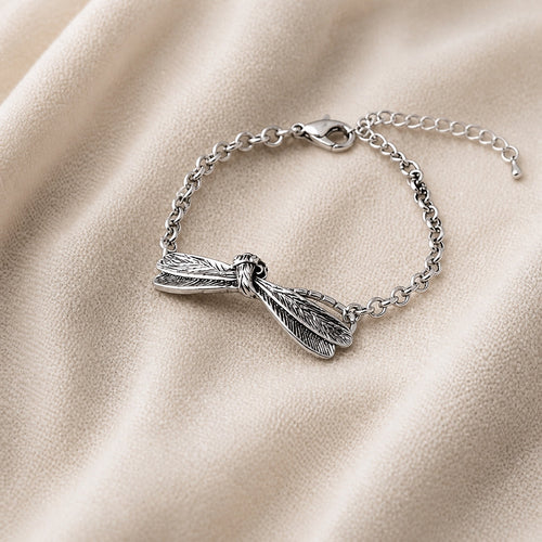 VINTAGE BOHEMIAN DRAGONFLY BRACELET | SILVER