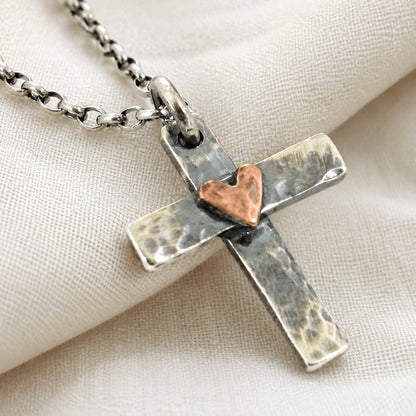 VINTAGE BOHEMIAN CROSS NECKLACE