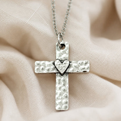 VINTAGE BOHEMIAN CROSS NECKLACE