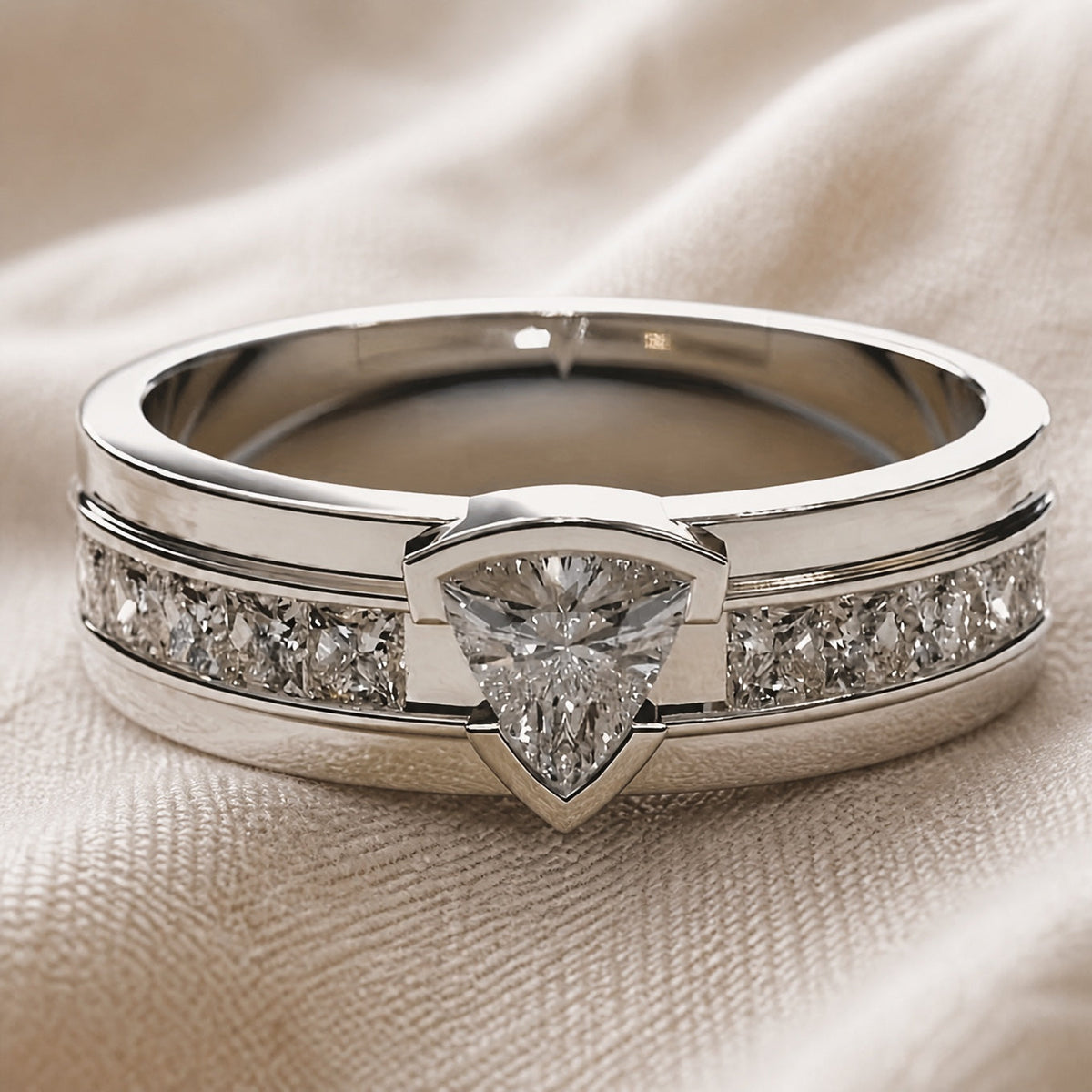 RADIANT RHINESTONES RING | SILVER