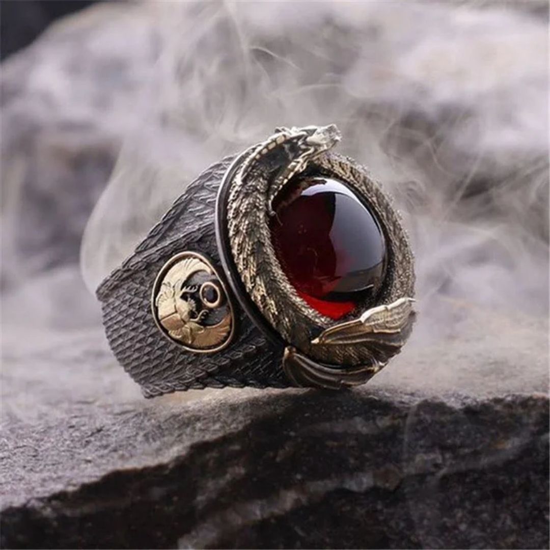 CRIMSON KNIGHT SIGNET RING