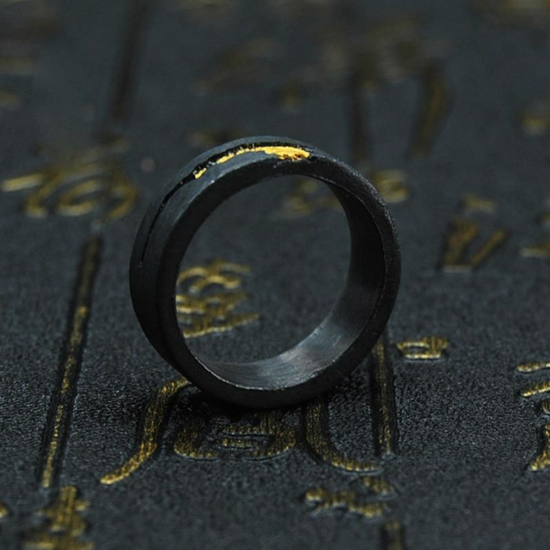 CRACKED GOLD EDGE RING