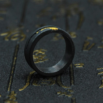 CRACKED GOLD EDGE RING