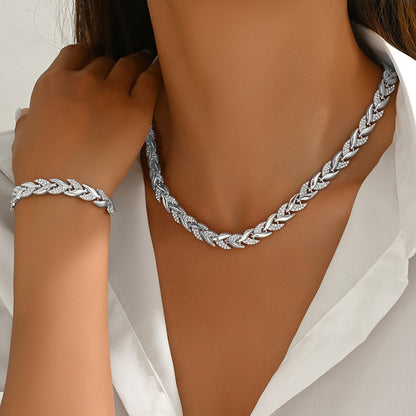 CRYSTAL FISH TAIL JEWELLERY SET