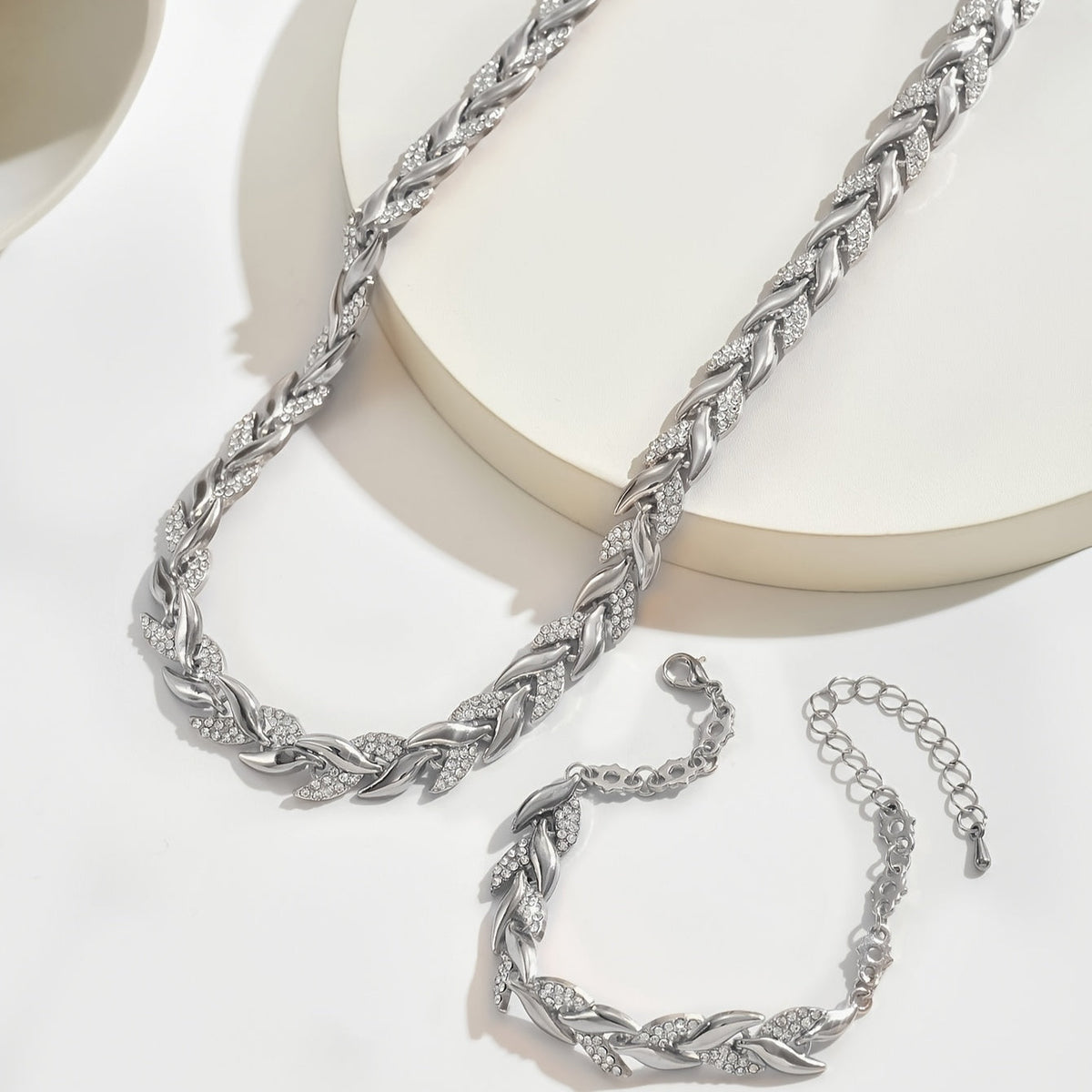 CRYSTAL FISH TAIL JEWELLERY SET