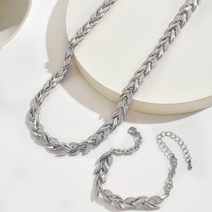 CRYSTAL FISH TAIL JEWELLERY SET