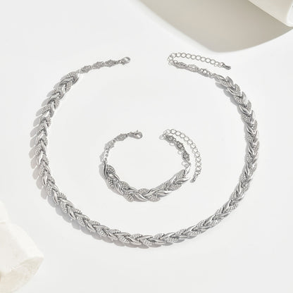 CRYSTAL FISH TAIL JEWELLERY SET