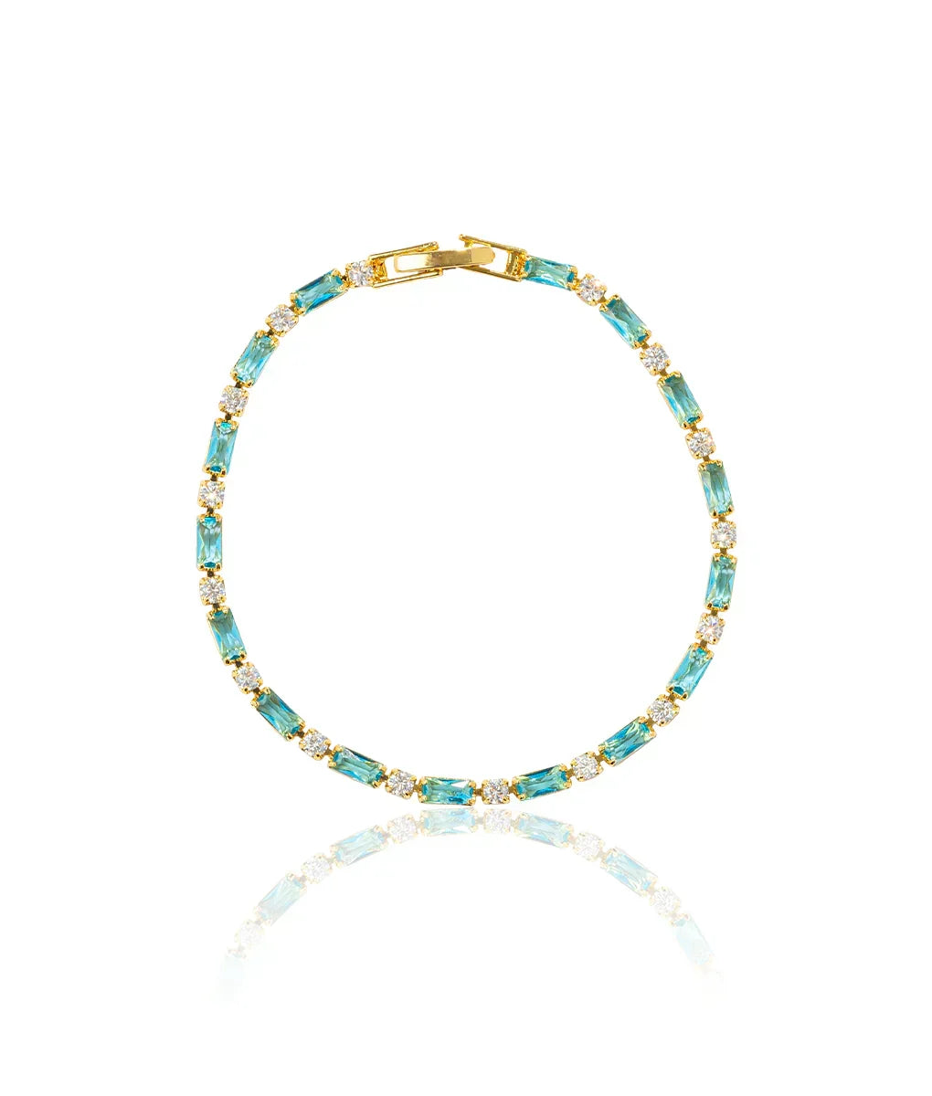 TIMELESS NATURAL TURQUOISE BRACELET | GOLD