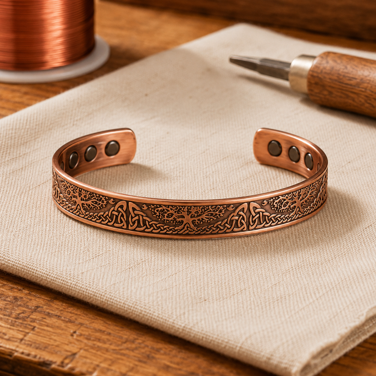 OAK TREE BRACELET | COPPER