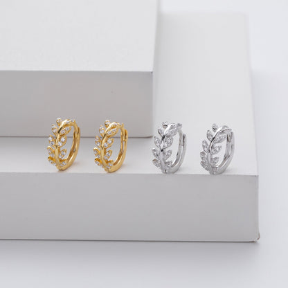 WOMEN'S LEAF-SHAPED EARRINGS