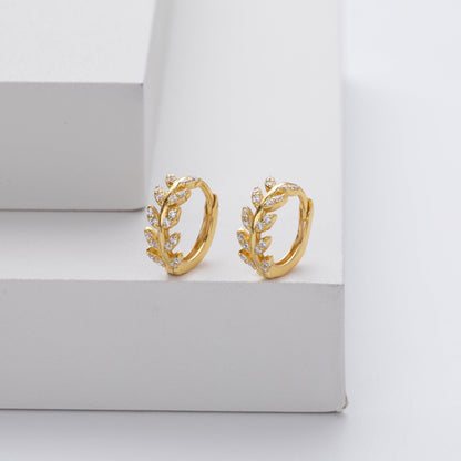 WOMEN'S LEAF-SHAPED EARRINGS