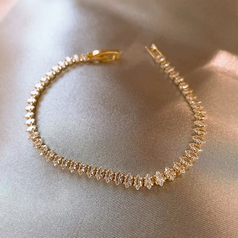 MARQUISE TENNIS BRACELET | GOLD