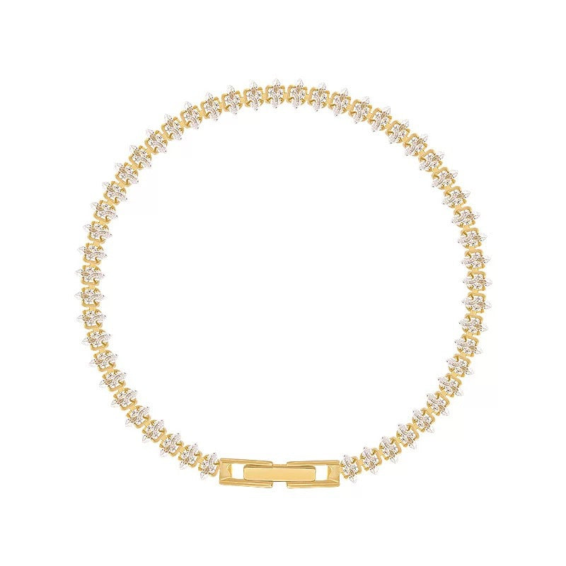 MARQUISE TENNIS BRACELET | GOLD