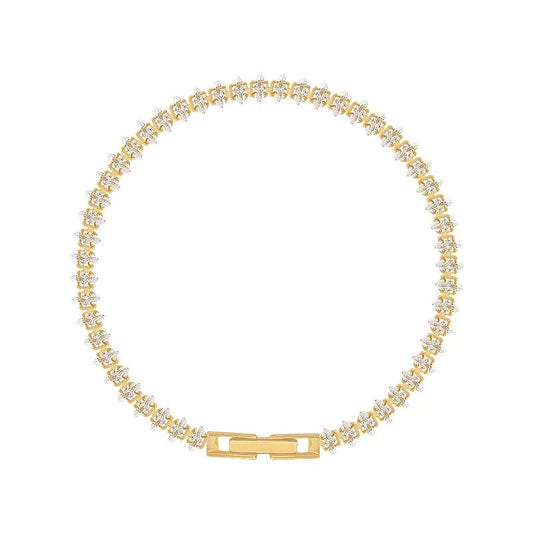 MARQUISE TENNIS BRACELET | GOLD