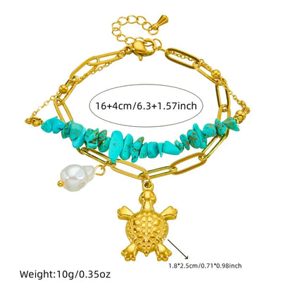 TURTLE BRACELET | TURQUOISE