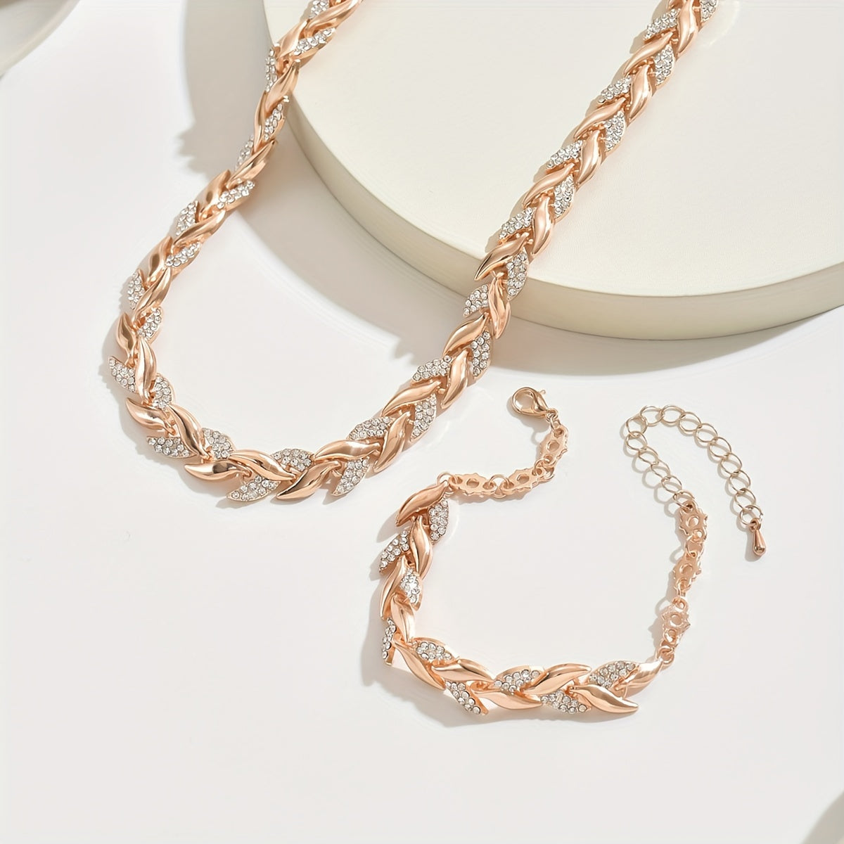 CRYSTAL FISH TAIL JEWELLERY SET