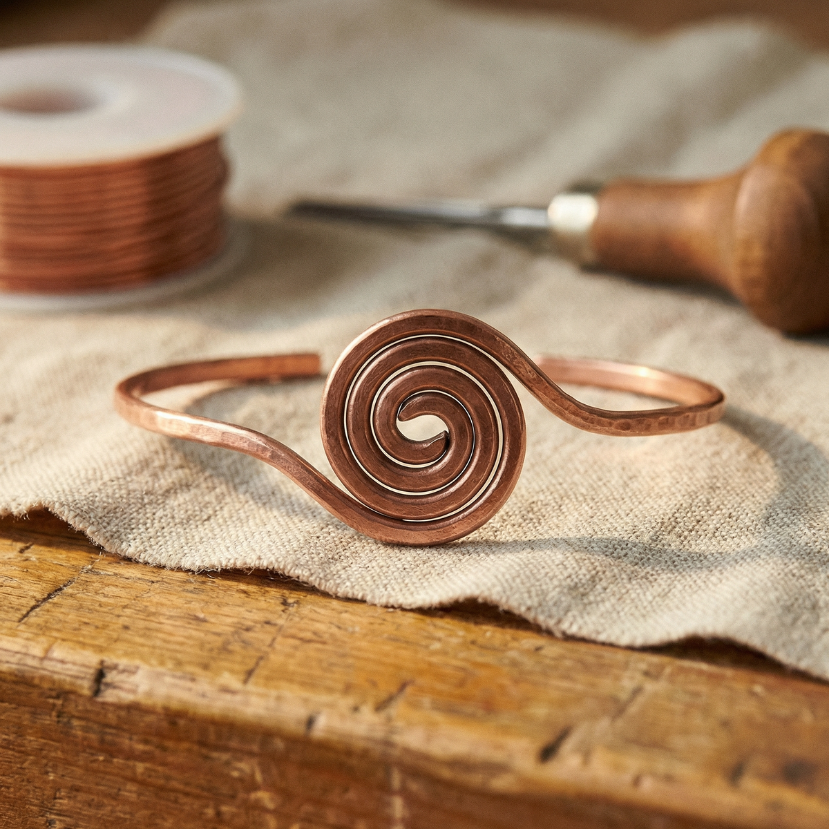COIL ANKLET | COPPER