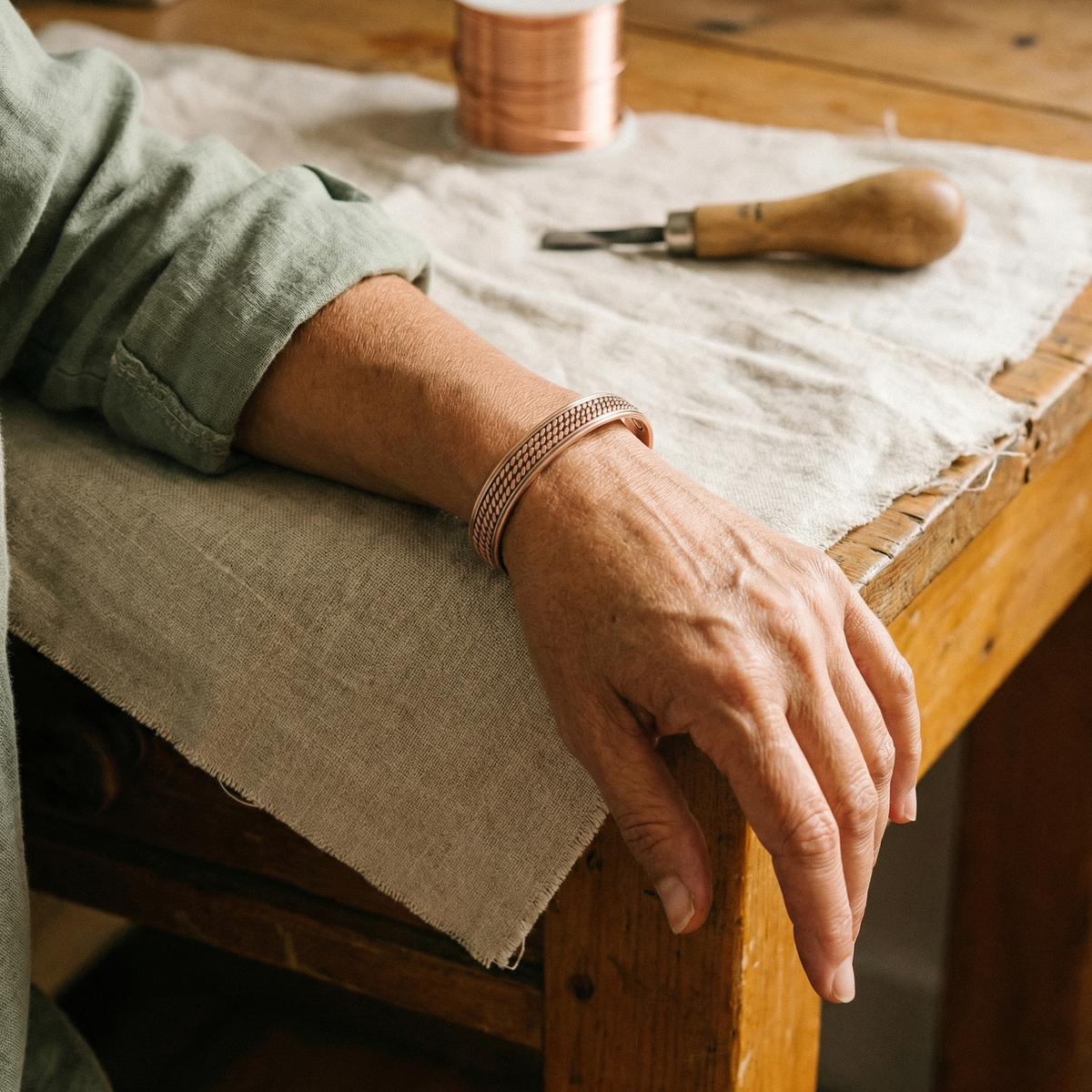 WAVE COPPER BRACELET | COPPER