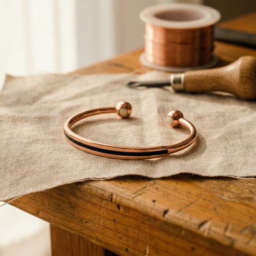VEIN COPPER BRACELET | ROSE COPPER