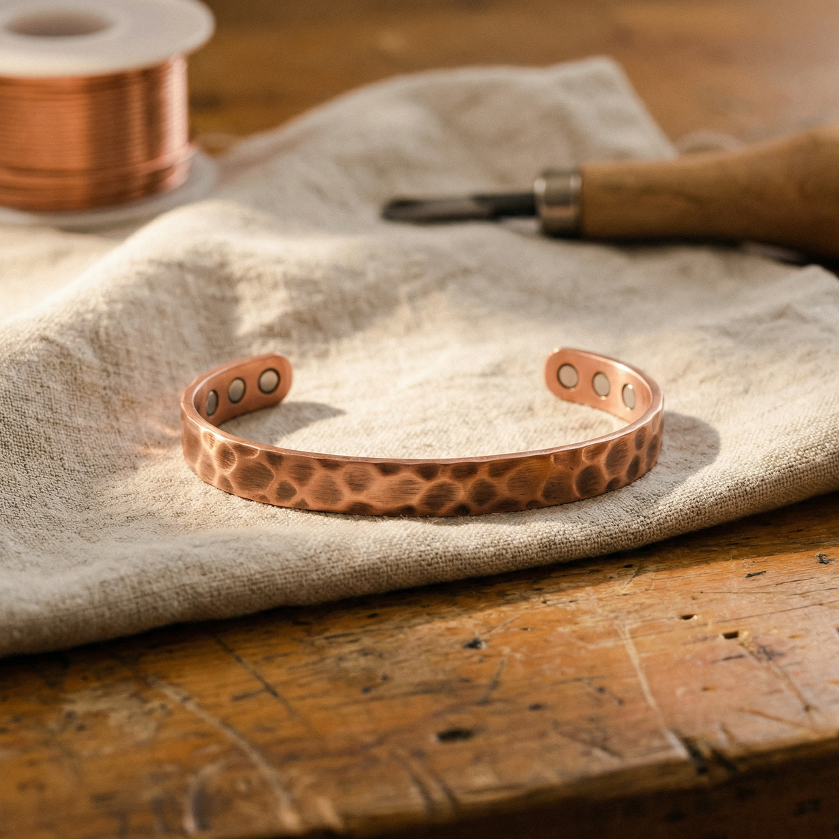 FURROW CUFF BRACELET | COPPER