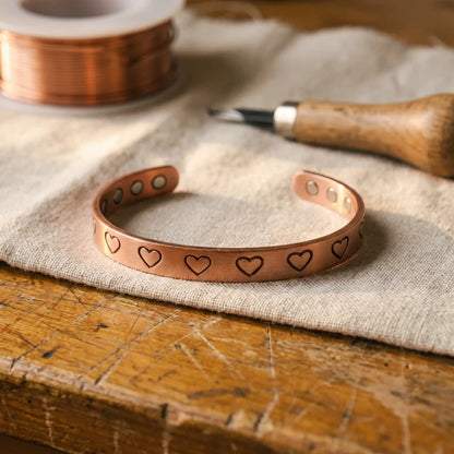 HEARTH COPPER BRACELET