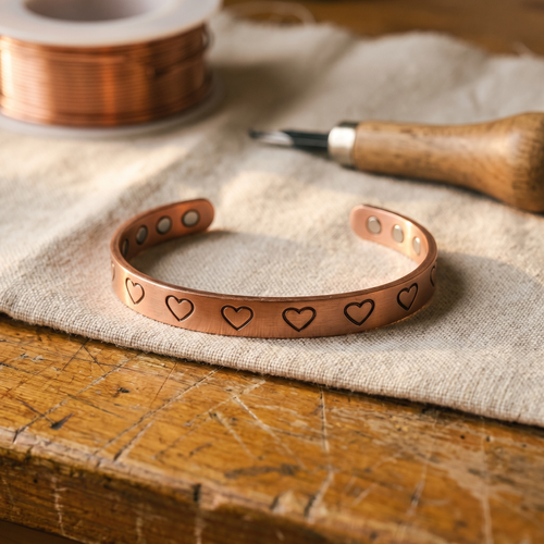 HEARTH COPPER BRACELET | COPPER