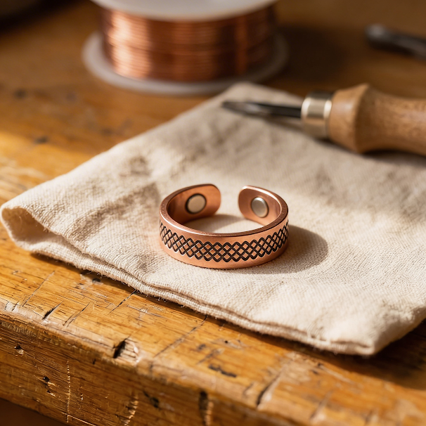 GRID COPPER RING | COPPER