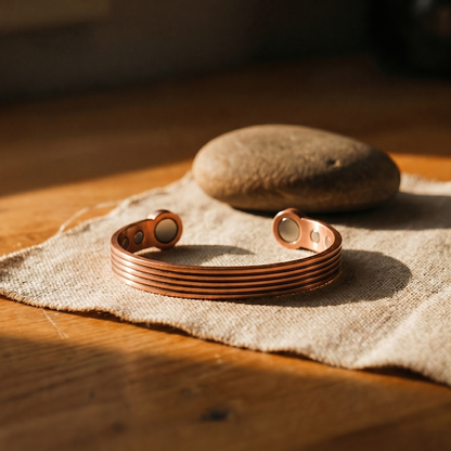 RIDGE CUFF BRACELET | PURE COPPER