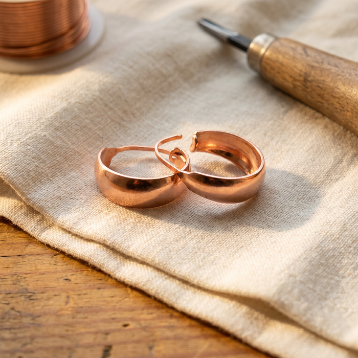 DELL HOOP EARRINGS | COPPER