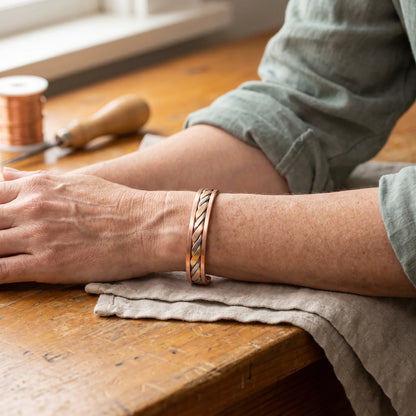 BUD COPPER BRACELET | TRICOLOUR