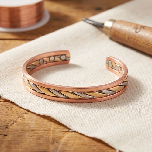 BUD COPPER BRACELET | TRICOLOUR