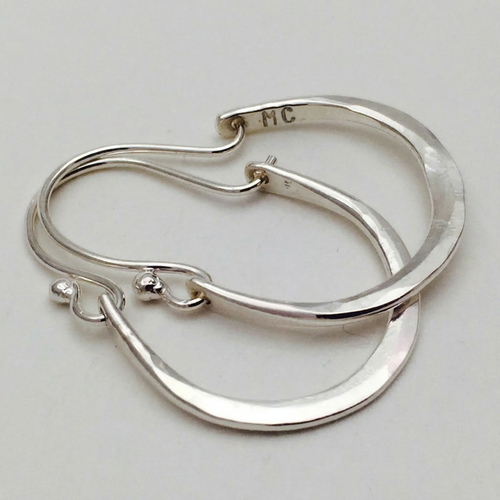 LUNAR HALO HOOP EARRINGS | WHITE GOLD