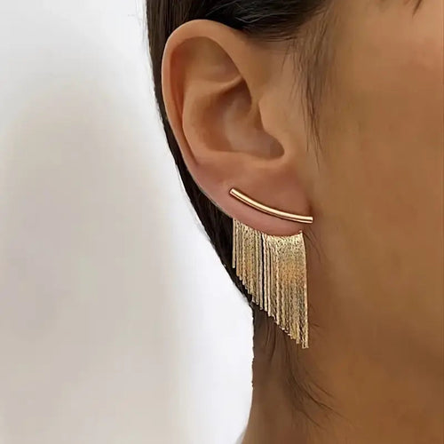 VINTAGE DANGLE EARRINGS | GOLD