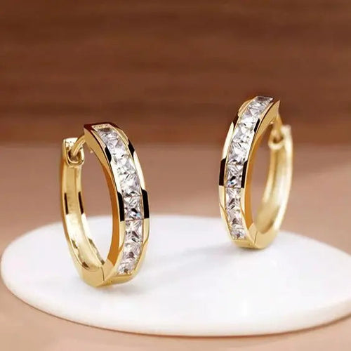 CHIC CRYSTAL EARRINGS | GOLD