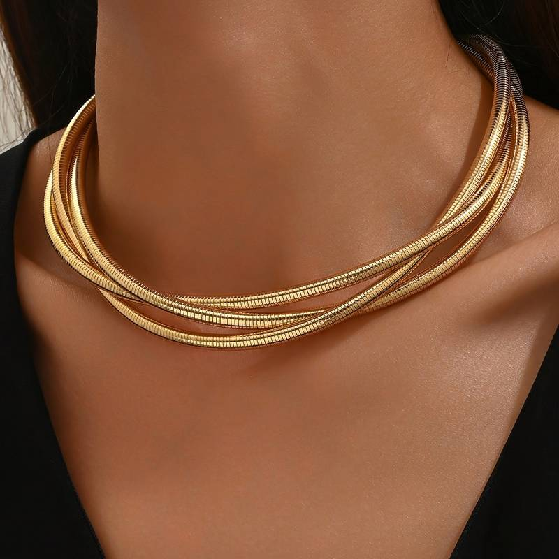 VINTAGE LAYERED NECKLACE | GOLD