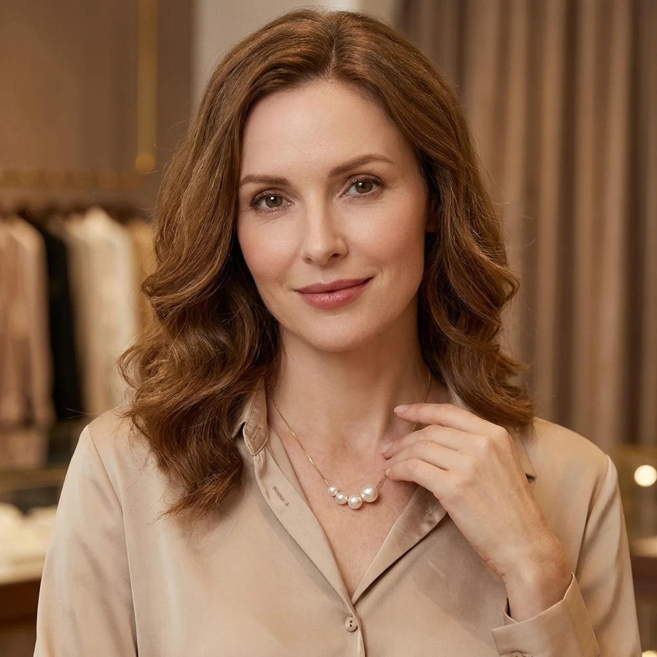 EXQUISITE PEARL NECKLACE | GOLD
