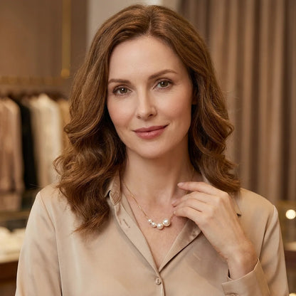 EXQUISITE PEARL NECKLACE | GOLD