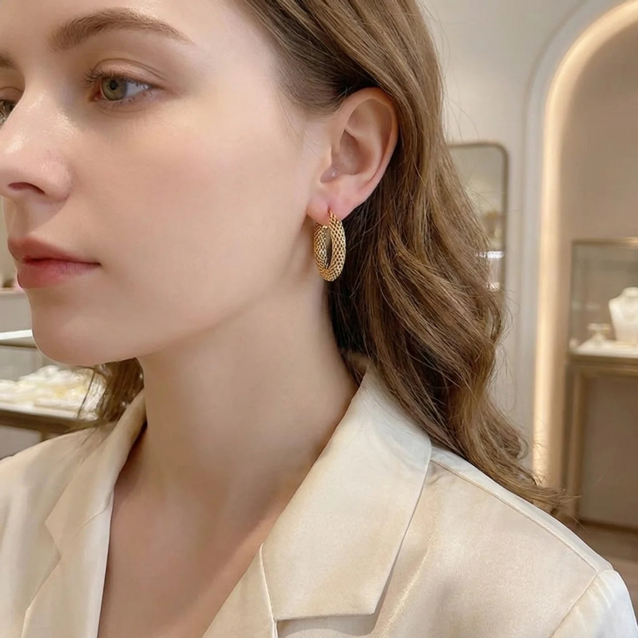 GOLDEN TIDE HOOP EARRINGS | GOLD