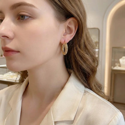 GOLDEN TIDE HOOP EARRINGS | GOLD