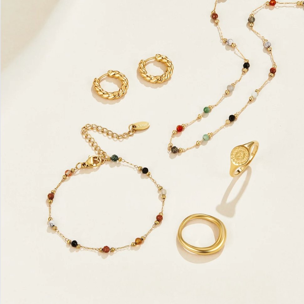 MINIMALIST NECKLACE WITH STONE
