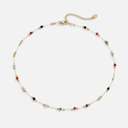 MINIMALIST NECKLACE WITH STONE