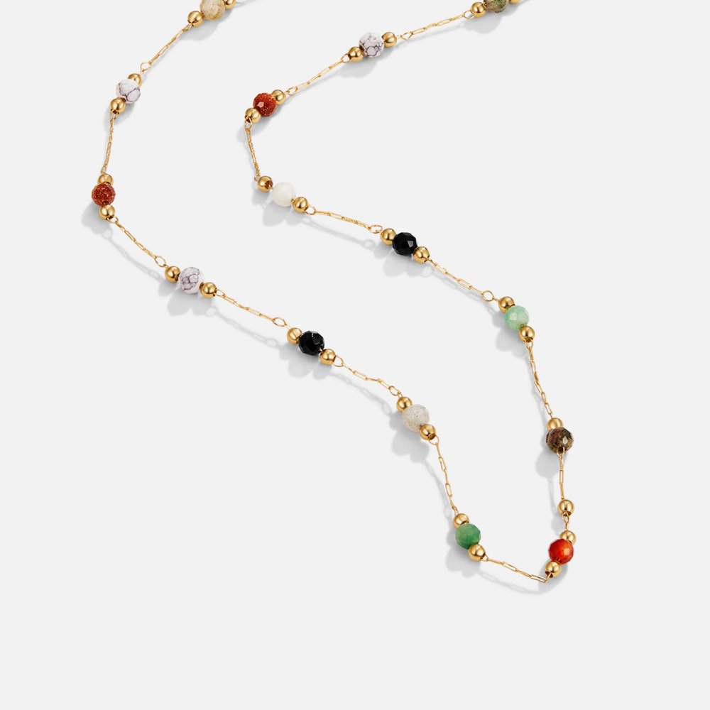 MINIMALIST NECKLACE WITH STONE