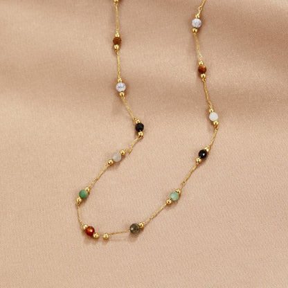 MINIMALIST NECKLACE WITH STONE